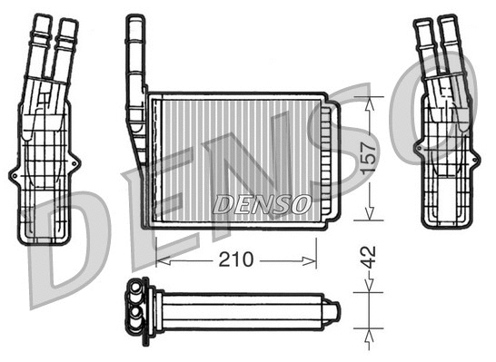 Salono radiatorius DENSO DRR23013