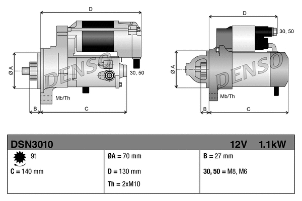 Starteris DENSO DSN3010