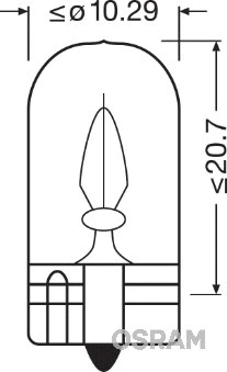 Prietaisų skydelio apšvietimo lemputė ams-OSRAM 2820