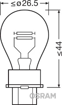Indikatoriaus lemputė ams-OSRAM 3157