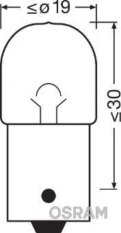 Valstybinio numerio apšvietimo lemputė ams-OSRAM 5637