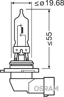 Prožektoriaus lemputė ams-OSRAM 9005
