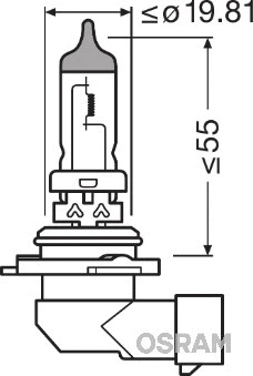 Prožektoriaus lemputė ams-OSRAM 9006NL