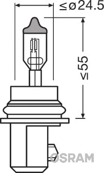 Prožektoriaus lemputė ams-OSRAM 9007