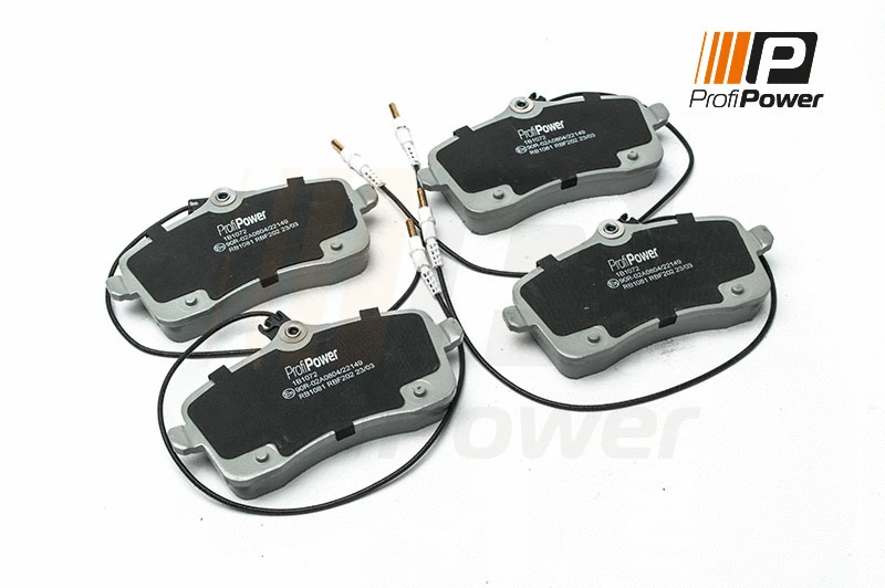 Diskinių stabdžių trinkelių rinkinys ProfiPower 1B1072