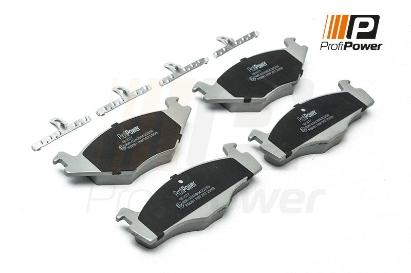 Diskinių stabdžių trinkelių rinkinys ProfiPower 1B1077