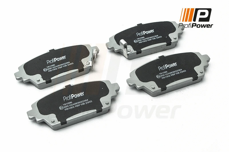 Diskinių stabdžių trinkelių rinkinys ProfiPower 1B1096