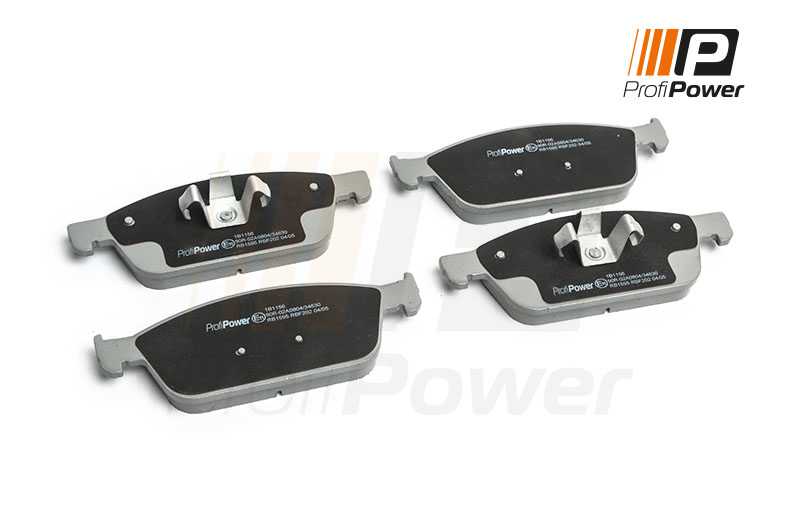Diskinių stabdžių trinkelių rinkinys ProfiPower 1B1156