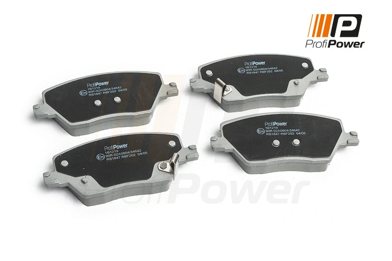 Diskinių stabdžių trinkelių rinkinys ProfiPower 1B1219