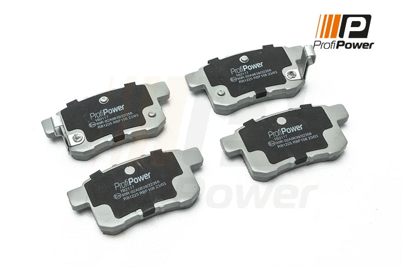 Diskinių stabdžių trinkelių rinkinys ProfiPower 1B2117