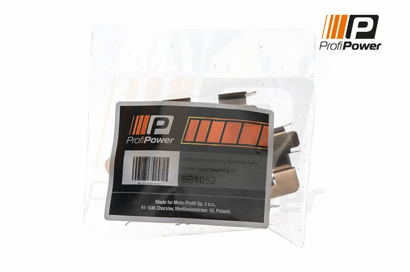 Diskinių stabdžių trinkelių priedų komplektas ProfiPower 9B1052