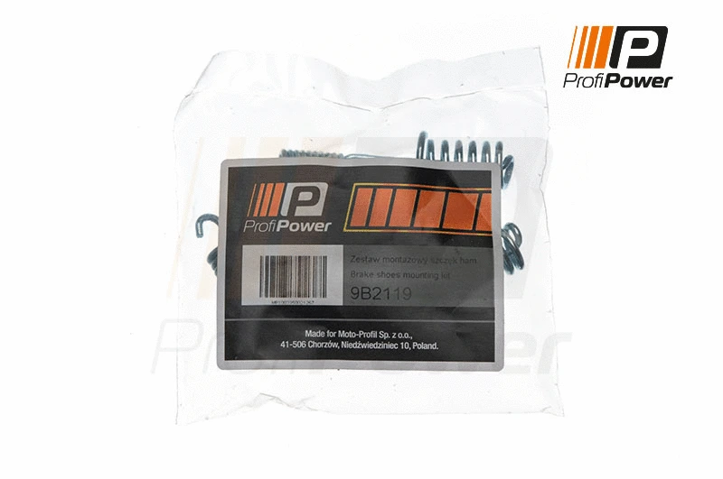 Stabdžių trinkelių priedų komplektas ProfiPower 9B2119
