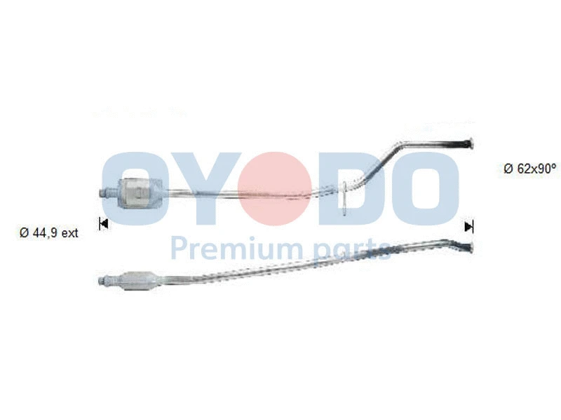 Katalizatoriaus keitiklis Oyodo 10N0051-OYO