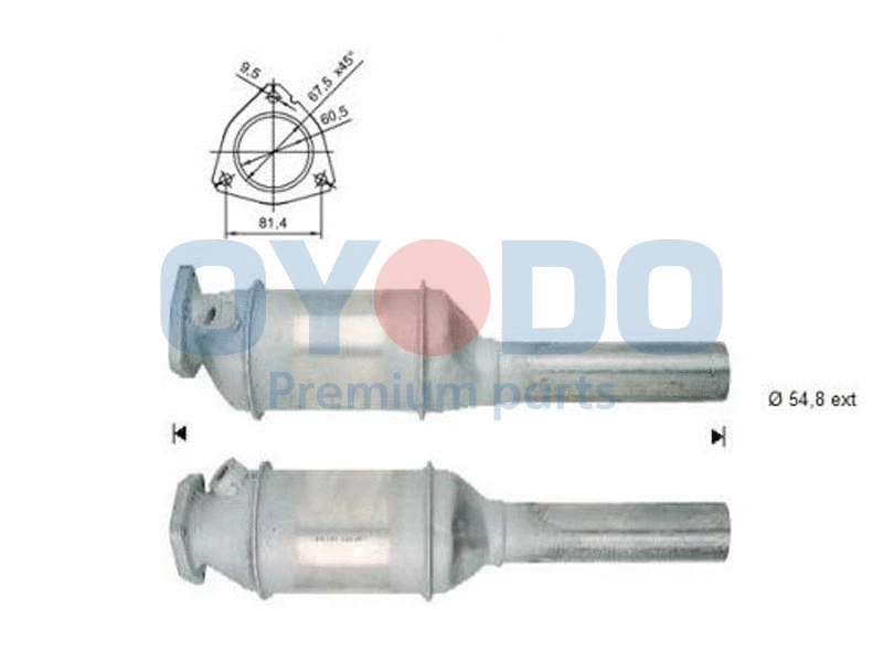 Katalizatoriaus keitiklis Oyodo 10N0064-OYO