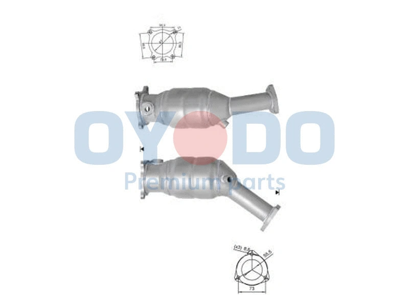 Katalizatoriaus keitiklis Oyodo 10N0104-OYO