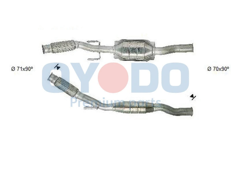 Katalizatoriaus keitiklis Oyodo 20N0063-OYO
