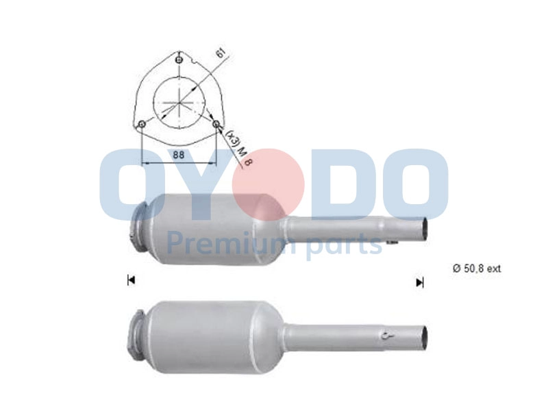 Išmetimo sistemos filtras Oyodo 20N0105-OYO