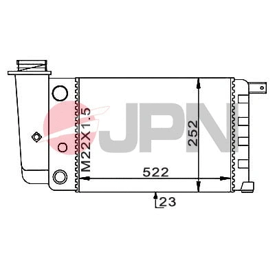 Variklio aušinimo radiatorius JPN 60C9015-JPN