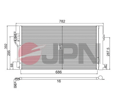 Oro kondicionieriaus radiatorius JPN 60C9104-JPN