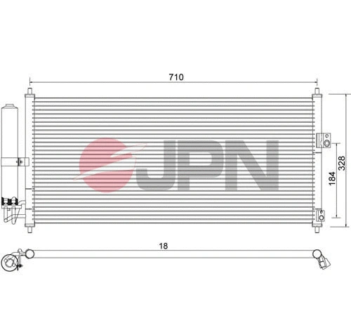 Oro kondicionieriaus radiatorius JPN 60C9109-JPN