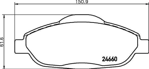 Diskinių stabdžių trinkelių rinkinys MINTEX MDB2950
