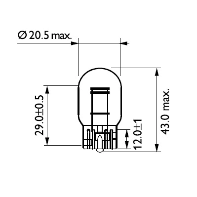 Indikatoriaus lemputė PHILIPS 12066CP