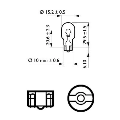 Indikatoriaus lemputė PHILIPS 12067CP