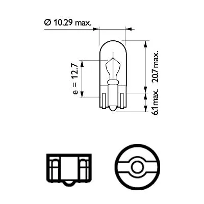 Indikatoriaus lemputė PHILIPS 12256B2