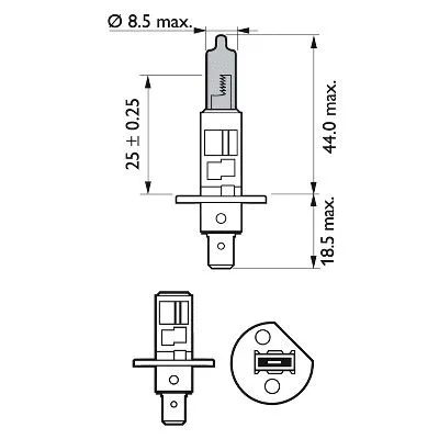 Prožektoriaus lemputė PHILIPS 12258WVUSM