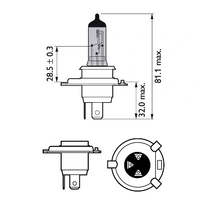 Prožektoriaus lemputė PHILIPS 12342CVUBW