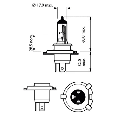 Prožektoriaus lemputė PHILIPS 12342PRB1