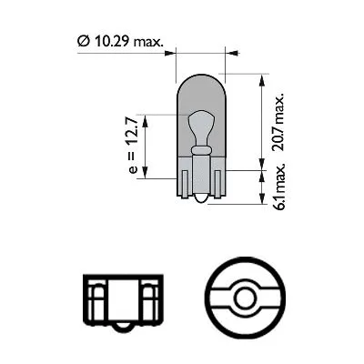 Indikatoriaus lemputė PHILIPS 12396NACP