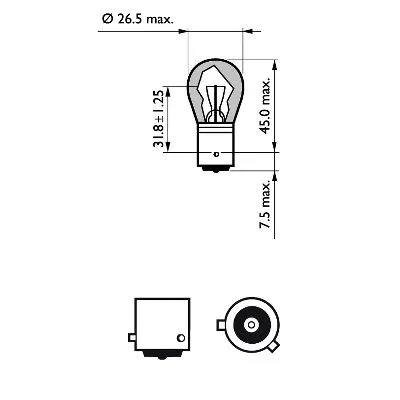 Indikatoriaus lemputė PHILIPS 12496LLECOCP