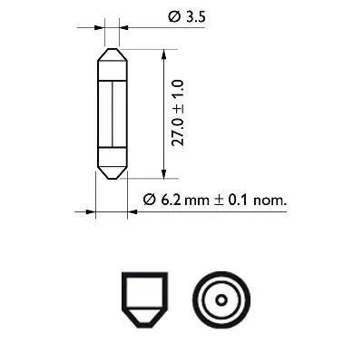Salono apšvietimo lemputė PHILIPS 12818CP