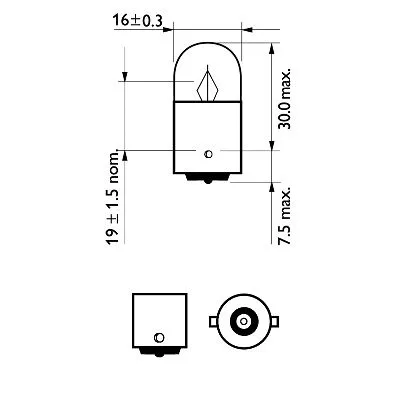 Indikatoriaus lemputė PHILIPS 12821LLECOCP