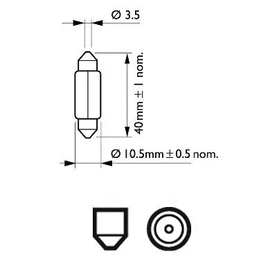 Salono apšvietimo lemputė PHILIPS 12864CP