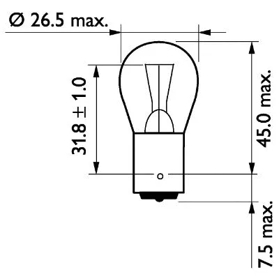 Indikatoriaus lemputė PHILIPS 13498CP