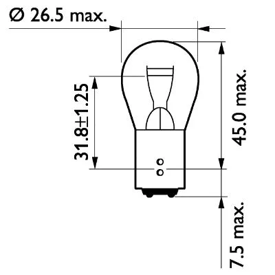 Indikatoriaus lemputė PHILIPS 13499CP