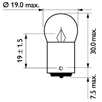 Valstybinio numerio apšvietimo lemputė PHILIPS 13814CP