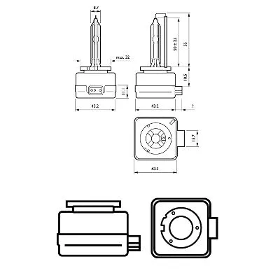 Prožektoriaus lemputė PHILIPS 42403XV2C1