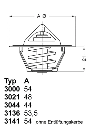 Termostatas BorgWarner (Wahler) 3141.87D