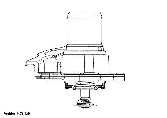Termostatas BorgWarner (Wahler) 3171.82D