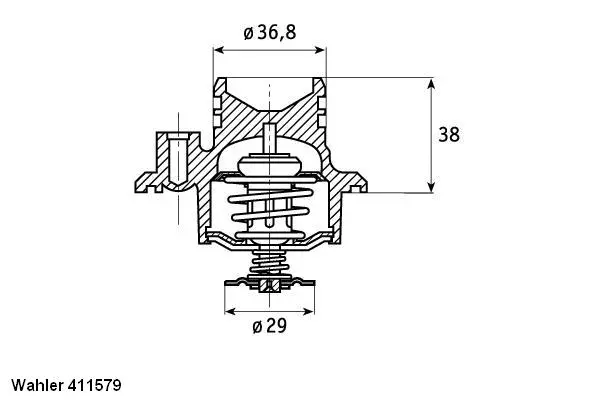 Termostatas BorgWarner (Wahler) 411579.92D