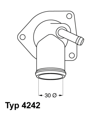 Termostatas BorgWarner (Wahler) 4242.92D