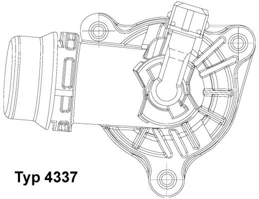 Termostatas BorgWarner (Wahler) 4337.105D