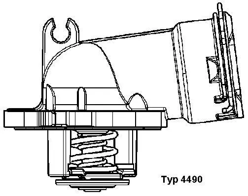 Termostatas BorgWarner (Wahler) 4490.87D