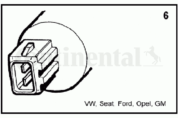 Priekinio stiklo plovimo vandens siurblys CONTINENTAL/VDO 246-082-008-021Z