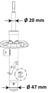 Amortizatorius KYB 3348098