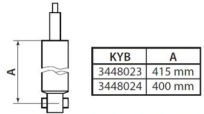 Amortizatorius KYB 3448023