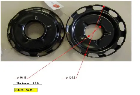 Spyruoklės dangtelis KYB SG-703